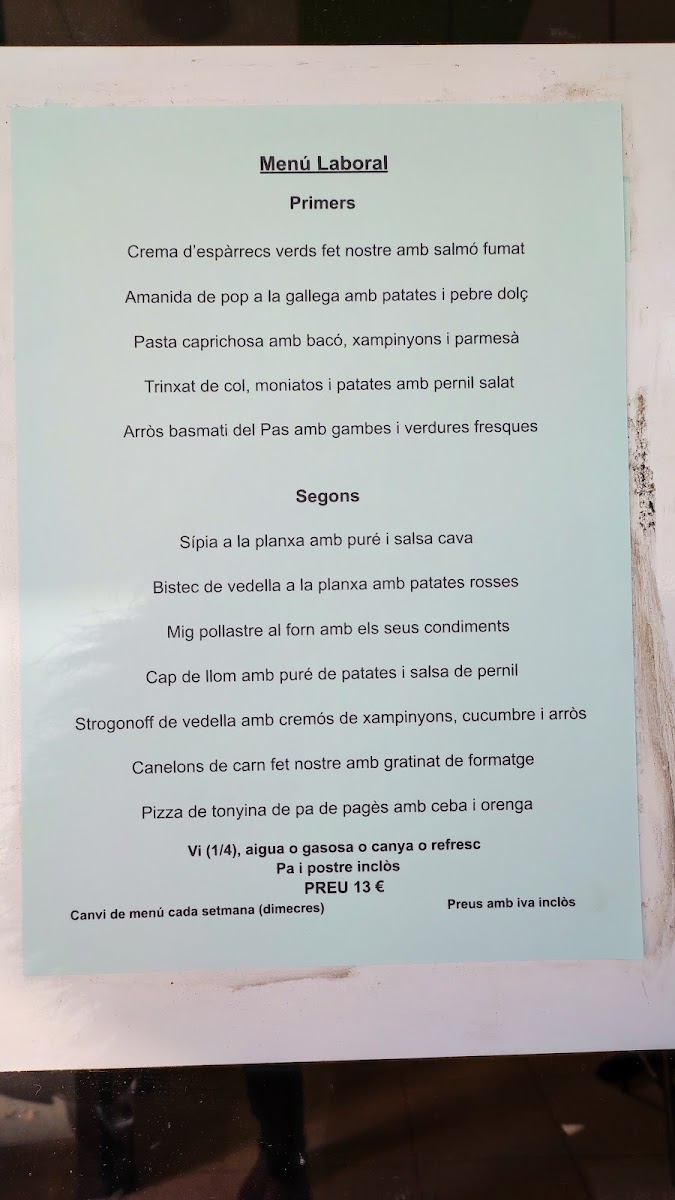 Bar Restaurant EL PAS Menu - Image 6